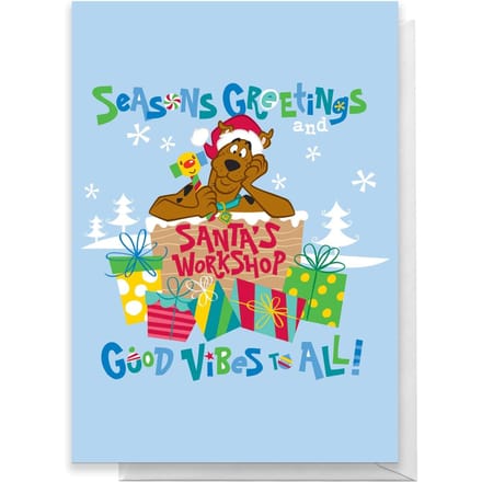 Scooby Doo Seasons Greetings Good Vibes All Greetings Card - Standard Card