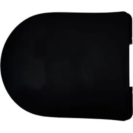 Aquazuro Wc-bril - Duroplast - D-vorm - Softclose - Verstelbaar - Quick Release - Zwart