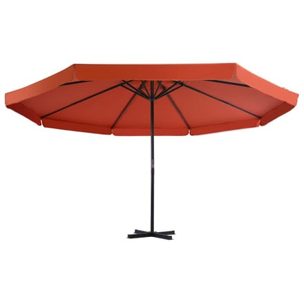 vidaXL - Parasol - met - draagbare - voet - terracottakleurig