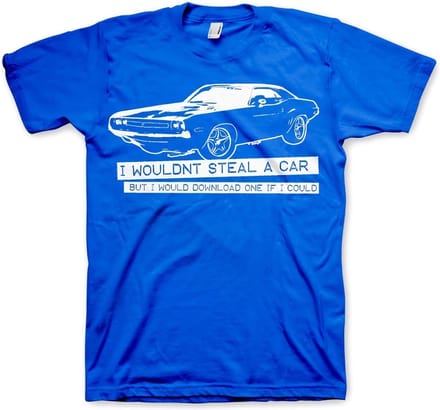 Hybris I Wouldn't Steal A Car T-shirt Blauw