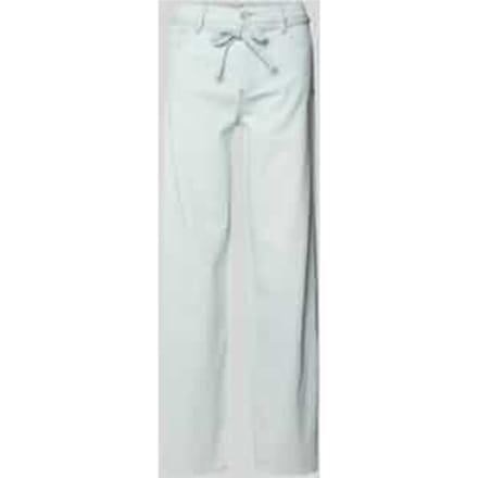 wide leg jeans met strikceintuur
