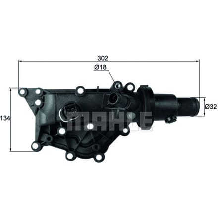 Thermostaat, koelvloeistof MAHLE TH 60 89