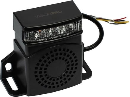 Achteruitrij alarm - Met ingebouwde LED flitser - 10-80V