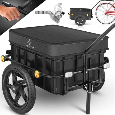 Fietsaanhanger met 70 Liter Transportbox - Handwagen voor Fiets