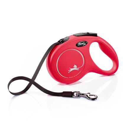 flexi New Classic harnaslijn rood, 5m/M tot 25kg hond