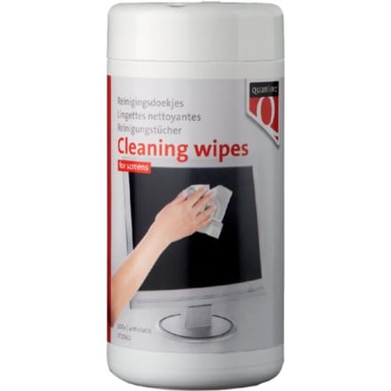 Beeldschermdoekjes Quantore dispenser 100 stuks