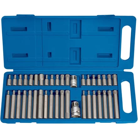 Draper TX-STAR® 3/8" & 1/2 Hex & Spline Bitset, 40-delig