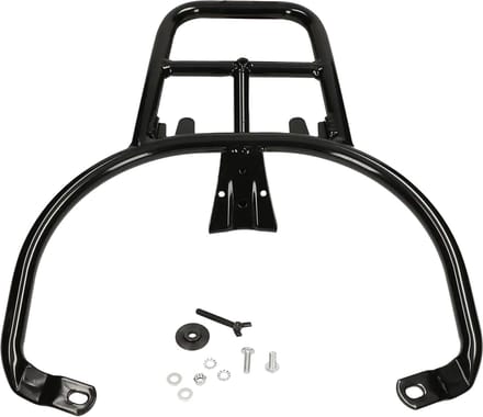 Achterdrager topkoffer voor Vespa Primavera, Sprint glans zwart