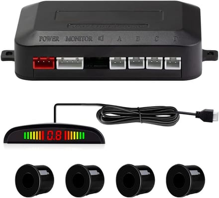 Universele Parkeersensoren Set met 8 Sensoren (4 Voor & 4 Achter) en LED Display