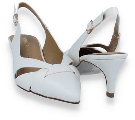 Pedro Miralles Dames Slingback | Off White | Maat: 38