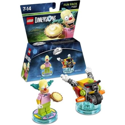 LEGO Dimensions The Simpsons - Fun Pack - Krusty Minifiguur - Clown Bike Voertuig - Multiplatform Add-On