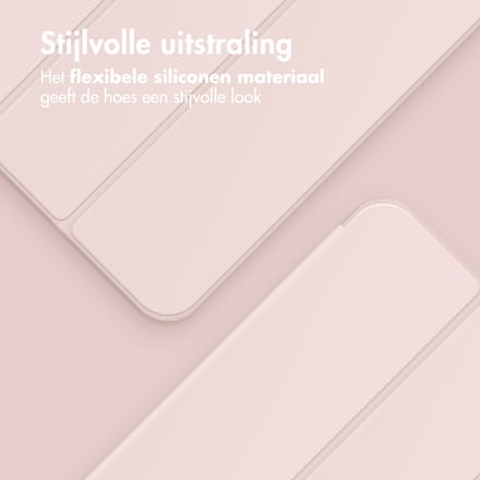 Accezz Tablet Hoes - Geschikt voor Samsung Galaxy Tab A9 Plus - Smart Silicone Bookcase - Roze