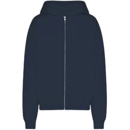 Hooded sweatshirt met rits Colorful Standard Organic Navy Blue