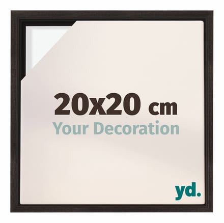 yd, Baklijst 20x20 cm Eiken Donker - Lijst voor Canvasdoek - MDF Lyon