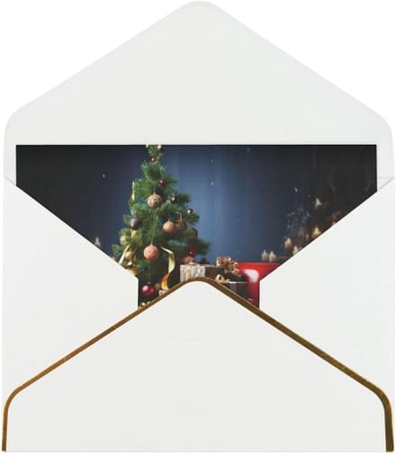 Wenskaarten Set - Kaarten met envelop - Elke gelegenheid - Parelmoer papier - 18 cm - Wit