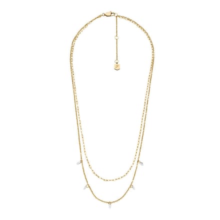 FOSSIL ELLIS Dames Collier - Goudkleurig