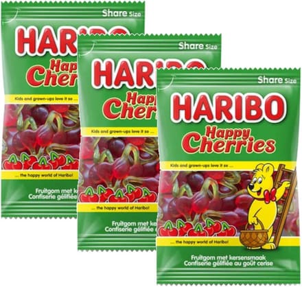 Haribo Happy Cherries - Multipack - Snoep - 1,5kg (3x500g)