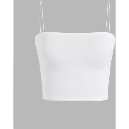 Vierkante Kraag Crop Top