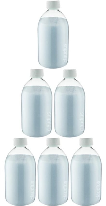 Scrubzout Opium 650 gram - Fles met witte dop - set van 6 stuks - Hydraterende Lichaamsscrub