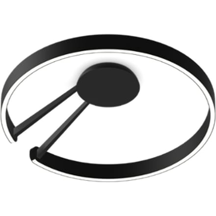 Occhio Mito Aura 60 Plafond-/Wandlamp - narrow - zwart mat