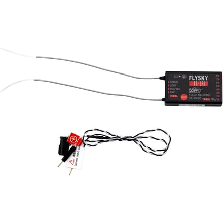 FLYSKY FS-SR8 Ontvanger 2.4G Protocol ANT 3.5~9V/DC Ontvanger voor FS-ST8 RC Helicopters Auto Boot zwart