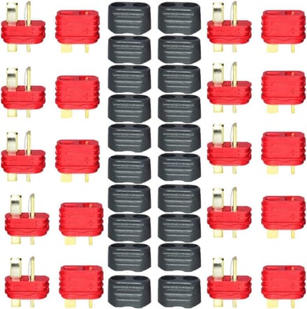 T-stekkeradapters met geïsoleerde doppen voor RC LiPo-accu
