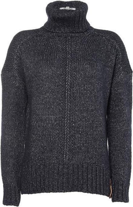 Moscow Cowl Sweater - Night Blue Melange - Maat S