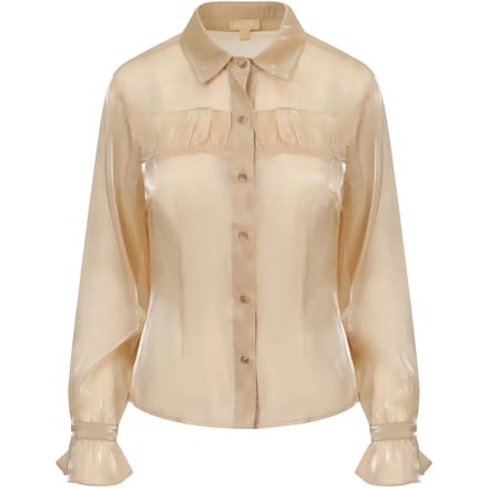 Rucheshirt in organza dames Balou