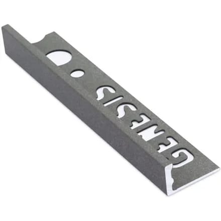 Genesis Hoekprofiel - Aluminium Grijs - 12x12mm 2,7m