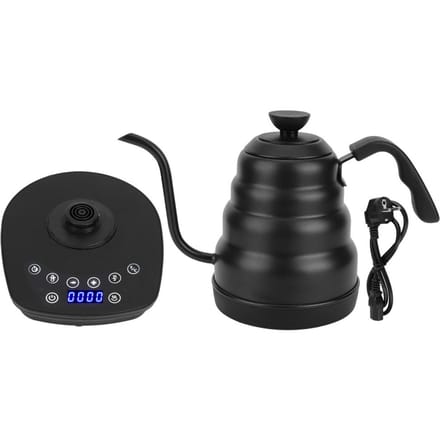 Elektrische Koffie-Theeketel met Scherm Variabele Temperatuurregeling Zwart black