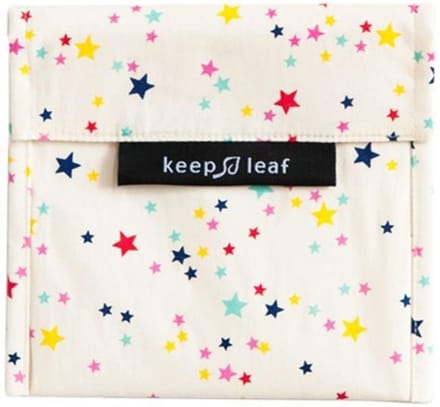 Keep Leaf Herbruikbaar boterhamzakje - Large - stars