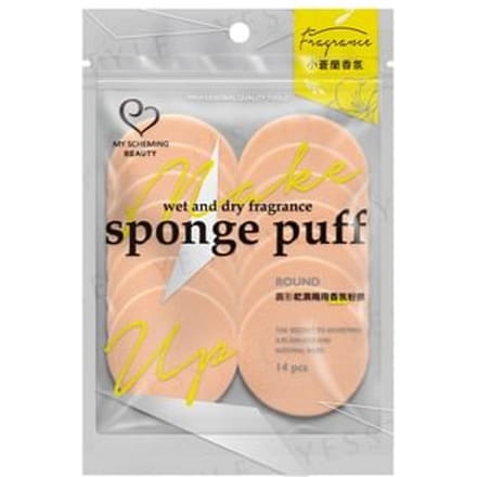My Scheming - Round Wet & Dry Fragrance Sponge Puff 14 pcs