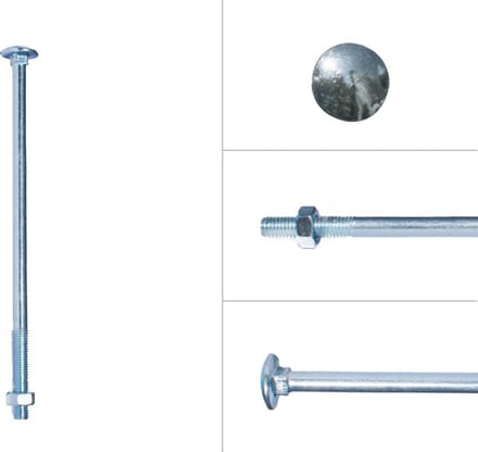 Slotbouten Verzinkt M8 x 200 mm | 50 stuks