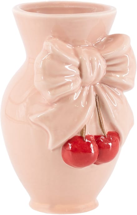HomeBound by KY | Aardewerk vaas bow cherry | bloemenvaas