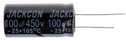 100 μF 450V dc, Capacitor RS PRO Through Hole Radial Lead