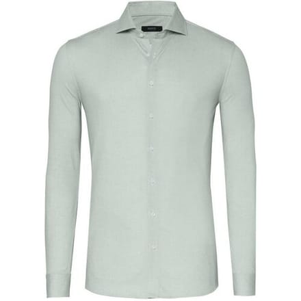 Desoto Luxury Overhemd Uni Color Minimal Texture Lime Green / male