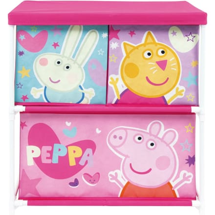 Peppa Pig 3-compartment toy storage rack 53x30x60 cm
