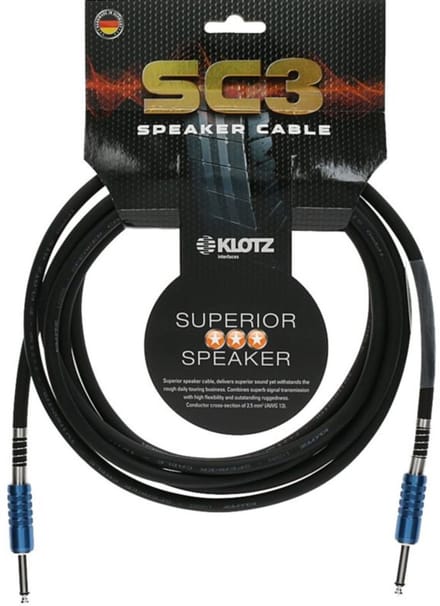 Klotz SC3PP02SW Speakerkabel 2 m - Luidsprekerkabel