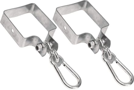 SwingKing Schommelhaken Vierkant Verzinkt 90x90mm (2 stuks)