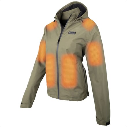 HEATDRY® Clothing - Verwarmde Jas Dames - Softshell Jas Dames - HeatFlex LITE - Groen - Maat: M