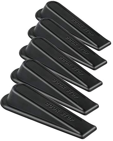 Rubberen Deurstoppers Wig Niet-Krassend en Antislip - 5 Stuks