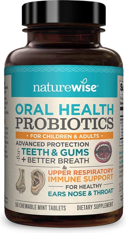 NatureWise – biotica supplementen voor Mondgezondheid – 50 Tabletten