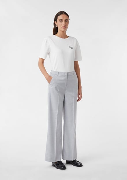 Comma  Pants Light Grey Taglia: 40 | Pantaloni da completo Outlet | Donna | Grigio