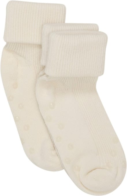Minymo kindersokjes Baby Rib Sock met ABS (2-pack) 6164