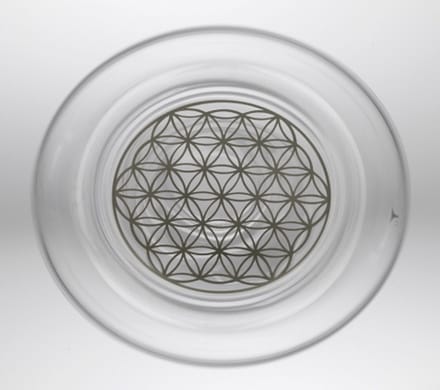 Drinkglas Mythos met Bloem des Levens Platina