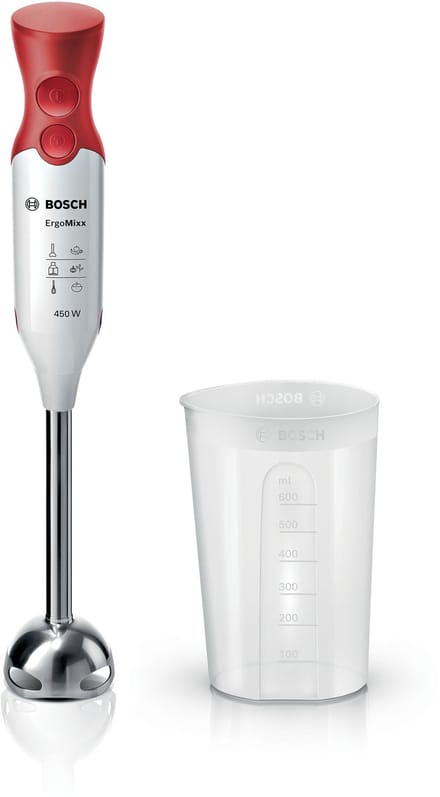Bosch MSM64110 ErgoMixx - Staafmixer - 450W - Rood/Wit