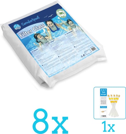 Comfortpool Glasparels - Voor Filterpomp - 20kg - Volumebundel - Filterglas - 8-delig
