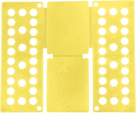 Vouwplank Kleding - Was Organizer - Efficiënt Vouwen - Gelijkmatige Vouwen - 50 x 60 cm - Geel