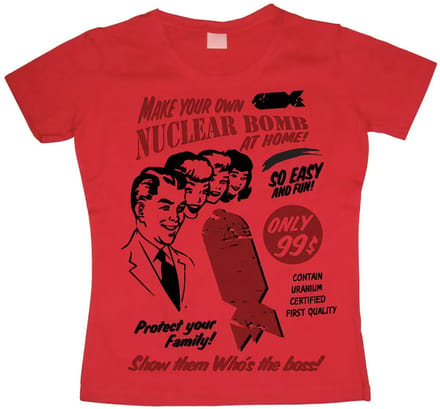 Hybris Dames-T-shirt 'Make Your Own Nuclear Bomb Girly' SH-5-15184-H16-4