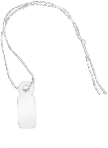 100 Blanco Prijsetiketten met Draad voor Kleding en Accessoires